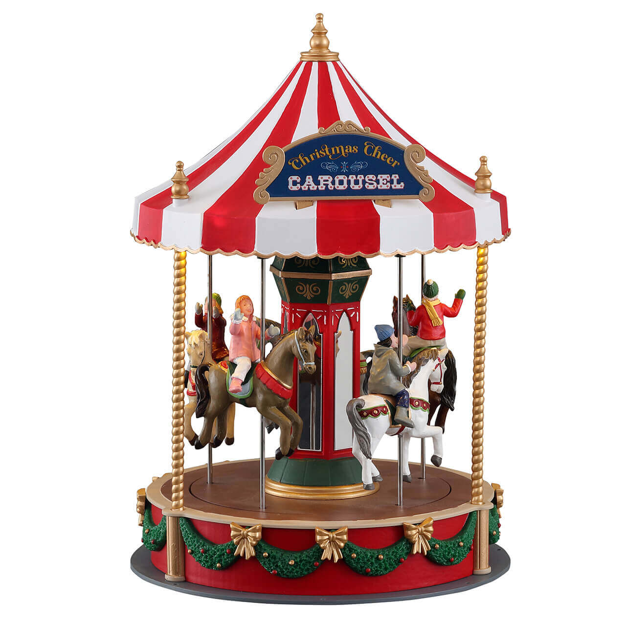 Lemax Christmas cheer carousel, b/o (4.5v) 14821 1 CHRISTMAS CEER CAROUSEL