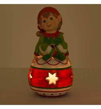 Elfo Natalizio su Sfera in Resina con Luci H.26 cm MARSTF129 4 elfo natalizio su sfera in resina con luci h26 cm 1.jpg 4