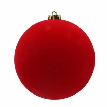 palle di natale in plastica e velluto d15 cm conf da 3 pezzi vari colori