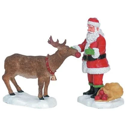 reindeer treats set of 2 lemax 62226
