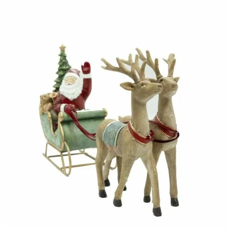 Babbo Natale su Slitta con Renne in Resina TMSTC0777 2 babbo natale su slitta con renne in resina 12