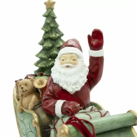 Babbo Natale su Slitta con Renne in Resina TMSTC0777 3 babbo natale su slitta con renne in resina 13