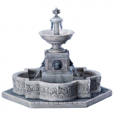Modular Plaza-Fountain - Lemax 64061 1 modular plaza fountain lemax 64061